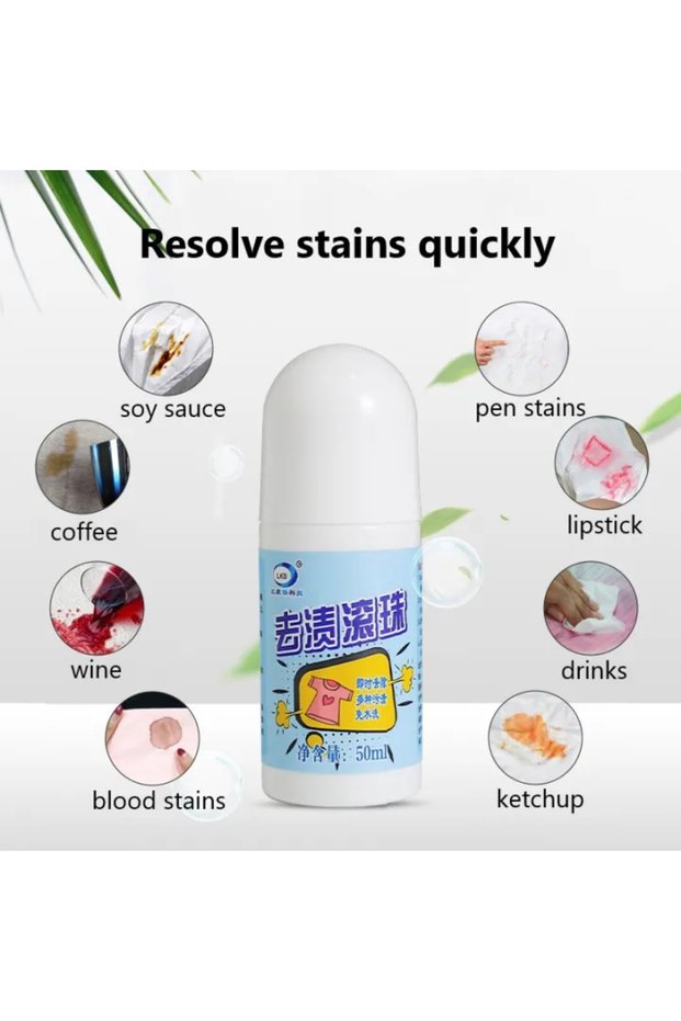 Stain Remover Roller-ball Cleaner Stain Removal Pens Portable Decontamination