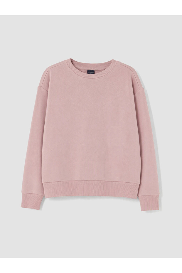 Lilac Crew Neck Girl's Sweatshirt