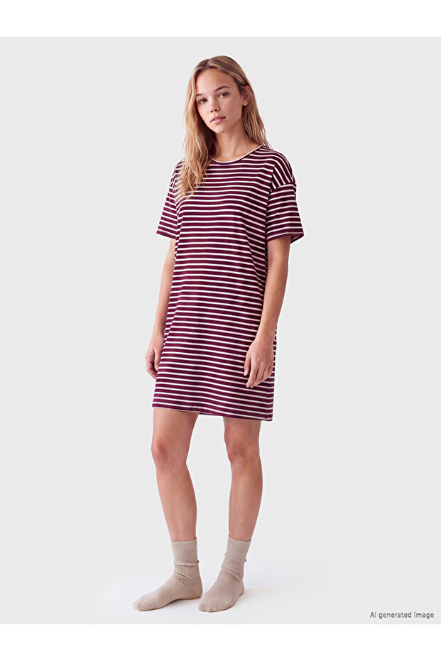 I Zero Roba Yaka Striped Women's Nightgown from Freezen Store