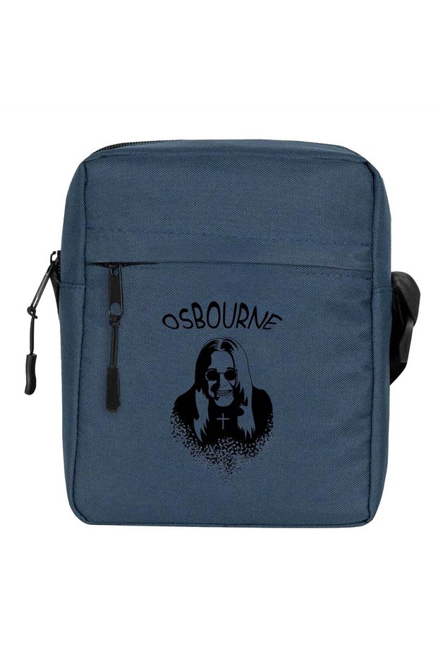 Ozzy Osbourne Silhouette Shoulder Bag Navy Blue Color