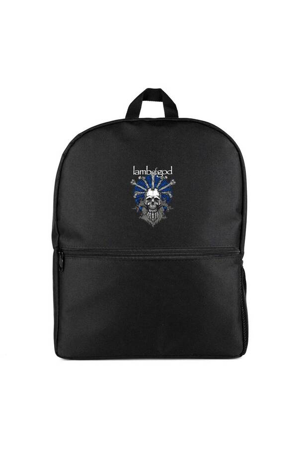 Lamb of God Bearded Skull Backpack Black Color