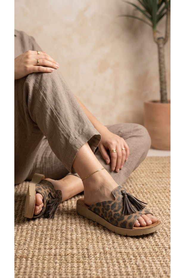 Leolar Patterned Women's Slippers