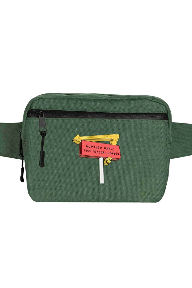 We Couldn'T See the Sun Belt Bag Green Color