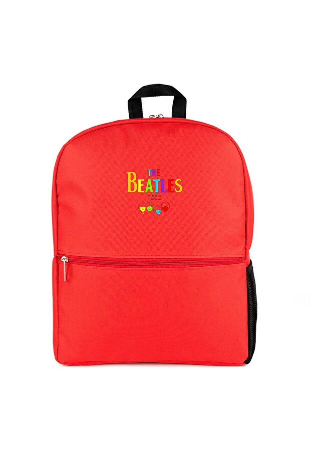 The Beatles Rainbow Backpack Red Color