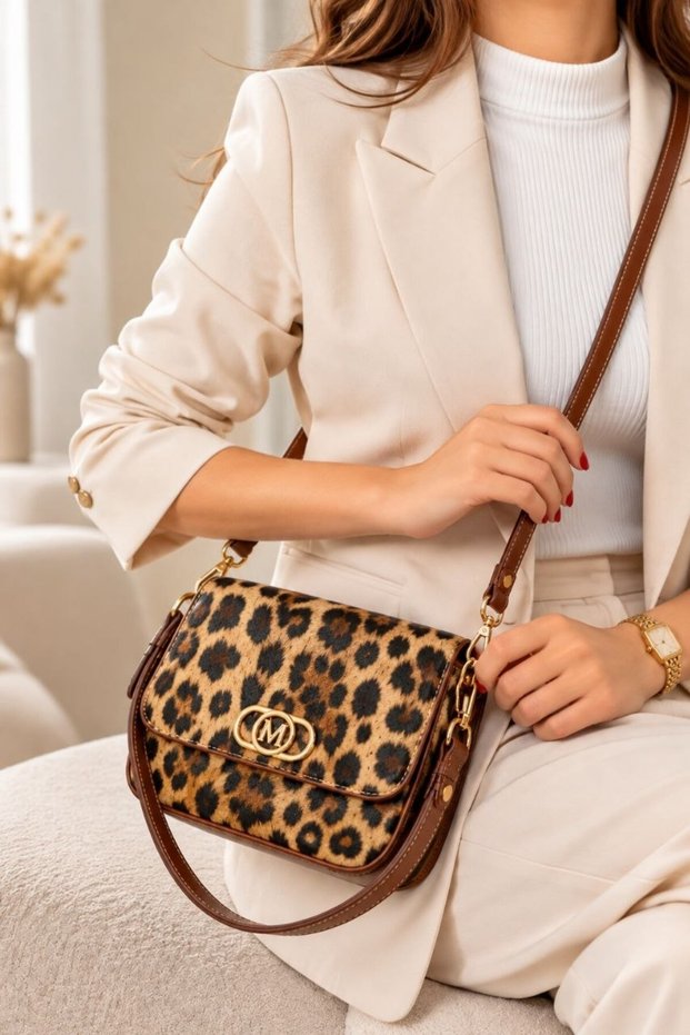 Women's 3-Compartment Shoulder Bag