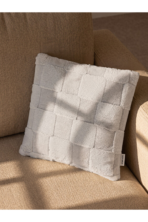 Rmz Gi̇yi̇m Farkiyla Plush Cushion Cover 45X45 cm