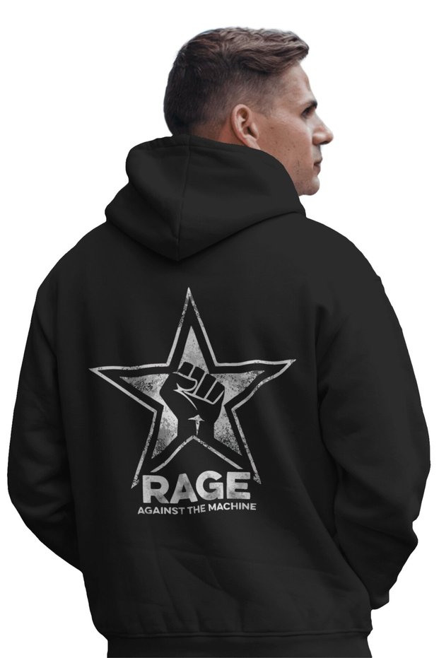 Rage Against the Machine Rock Metal Music Band Printed Unisex Oversize Premium Hoodie