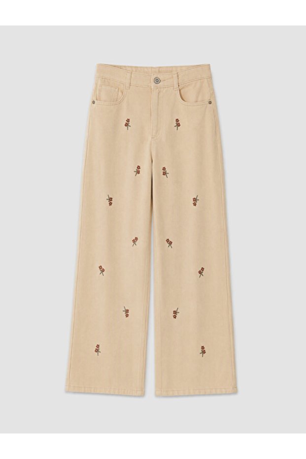 Quality Pieces from Çelebi Store Wide Leg Girls' Gabardine Pants