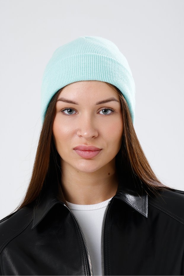 100% Silk Lined Beret Unisex Mi̇nt
