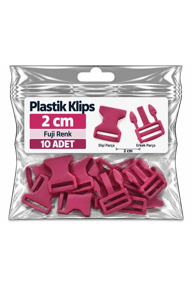 Paracord Accessory Paracord Bracelet Plastic Clip 2 cm Fuji Color * 10 Pcs