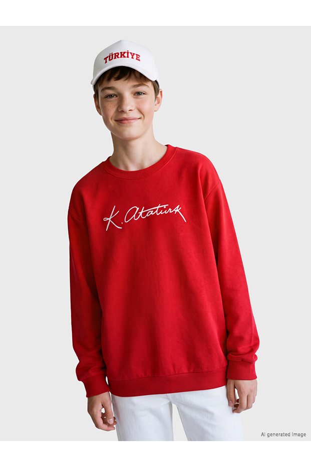 I Ataturk Signed Girls' Sweatshirt from Freezen Store