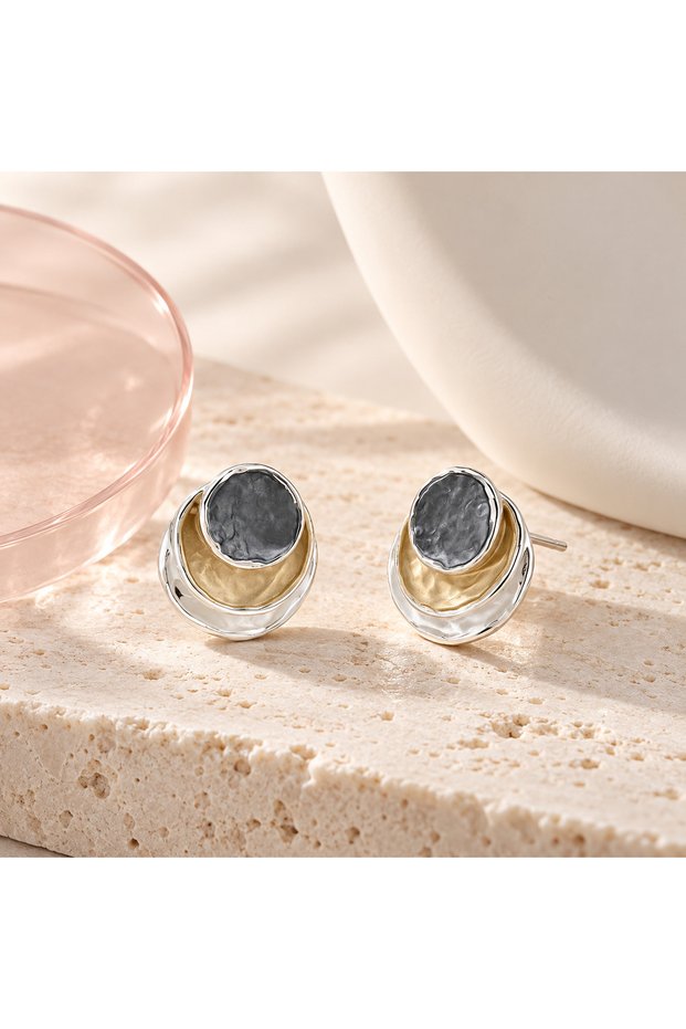 Trinity Eclipse Stud Earrings