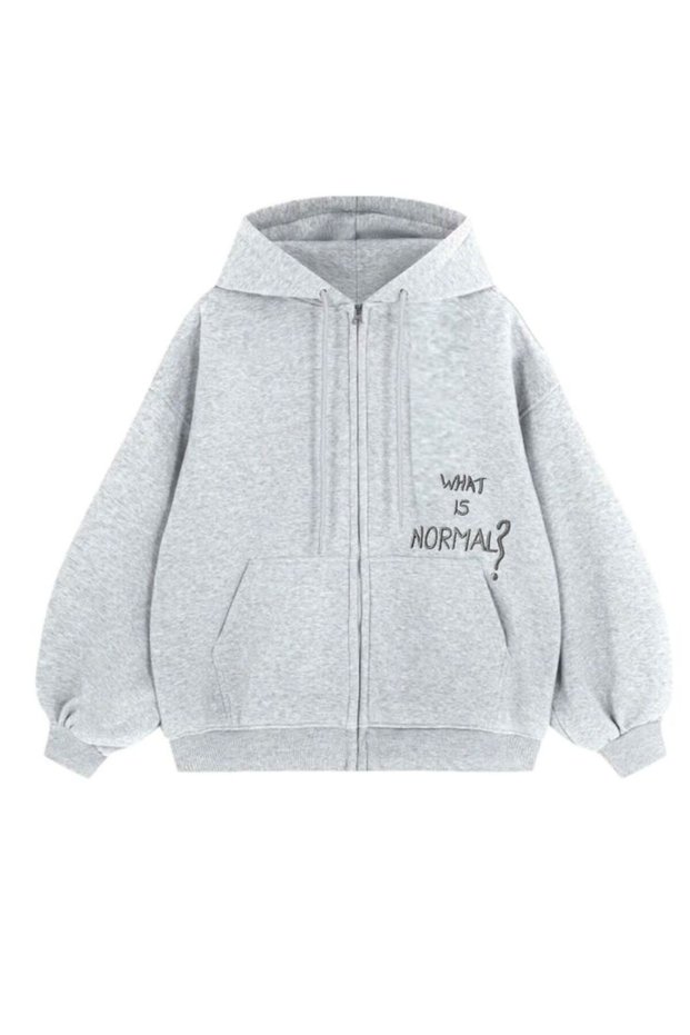 Unisex Gray Kangaroo Pocket Thick Fabric Oversize Hooded Sweatshirt Hoodie