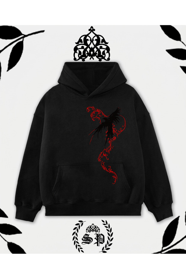 Vintage Hoodie Series Sweatshirt Y2K Harajuka Printed Hooded Sweatshirt