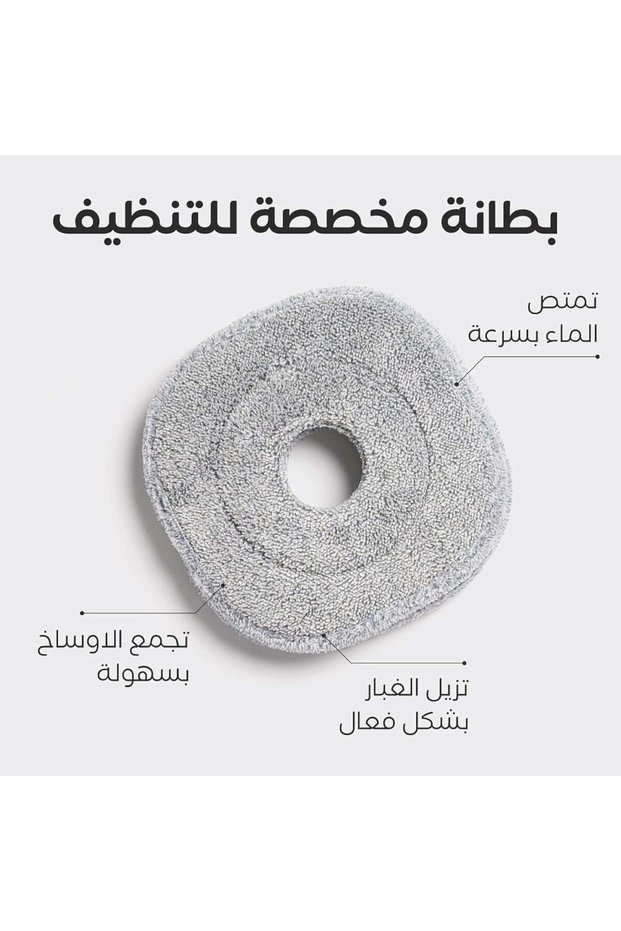 وسادة استبدال لممسحة الأرضيات ماجيك برو - قابلة للغسل من الألياف الدقيقة للتنظيف العميق - رأس ممسحة قابل لإعادة الاستخدام وعالي الامتصاص متوافق مع نظام ممسحة الأرضيات ريبال ماجيك برو