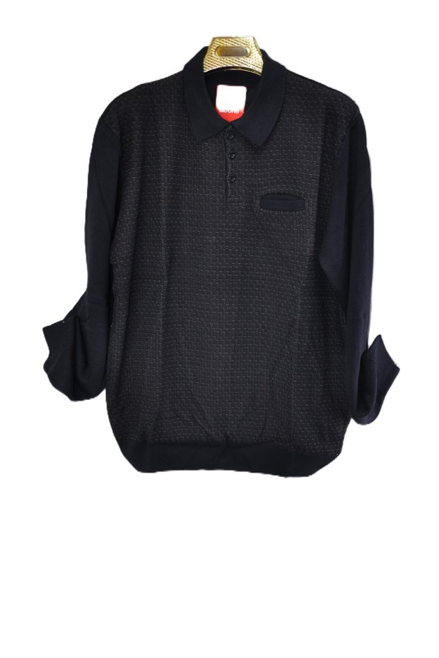 Super Battal Polo Neck Knitwear Sweater