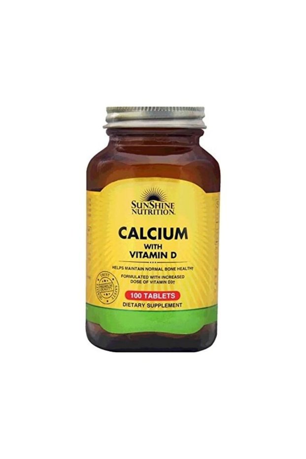 Calcium With Vitamin D, 100 Tablets
