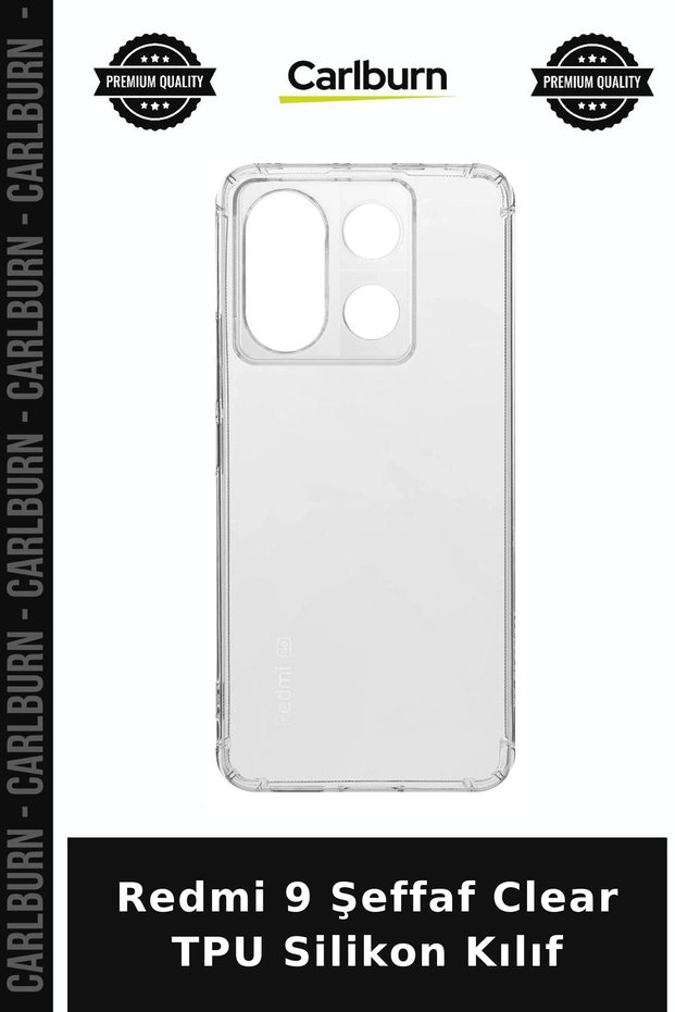 حافظة سيليكون شفافة من مادة TPU لهاتف Redmi 9، ملحق للهاتف المحمول
