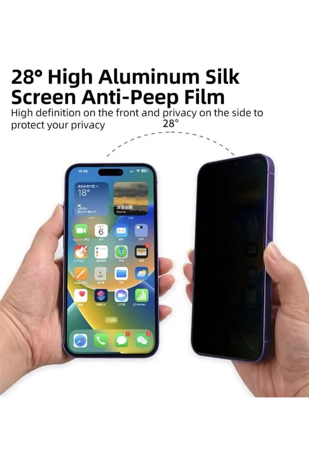 iPhone 18 Pro Privacy Screen Protector Border Less Tempered Glass