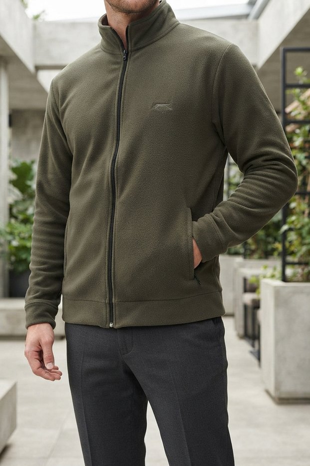 5017 Men's Fleece Cardigan