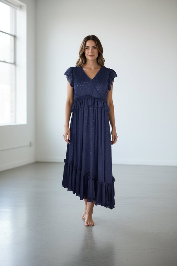 Rochie Leaf Dark Blue