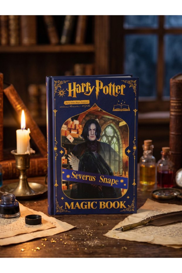 Harry Potter Severus Snape Moving Cover Notebook – Magic Book with 3D Effects That Change the Image