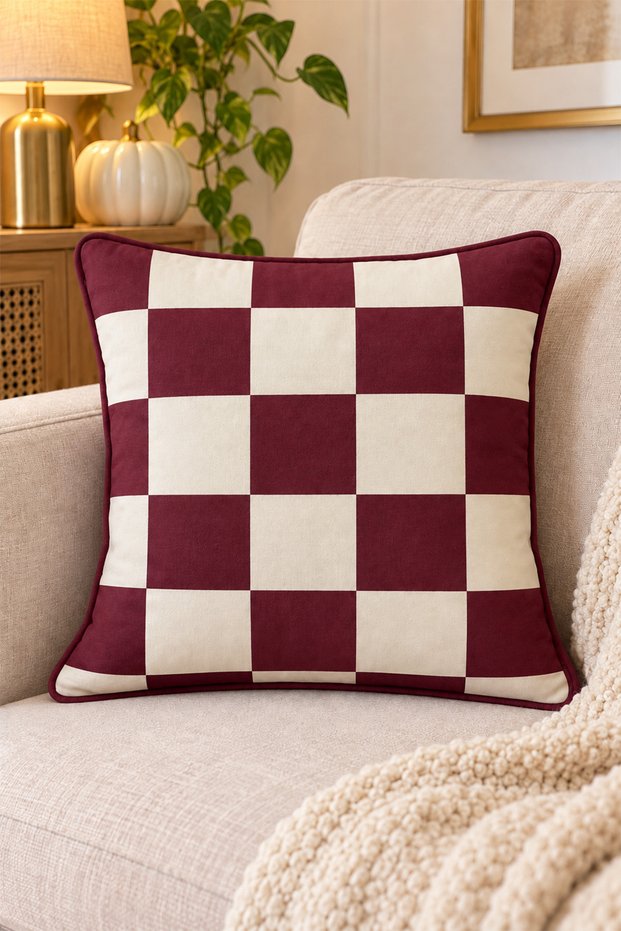 1 Pcs Digital Printed Decorative Double-Sided Colorful Pattern Throw Pillow Cover 42X42 cm