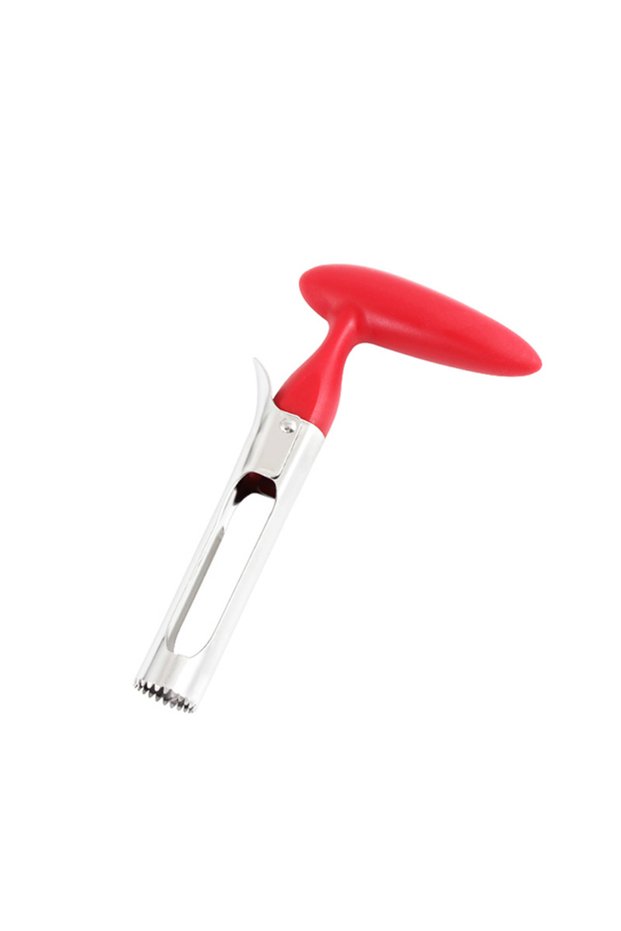 Red Premium Apple Corer Stainless Steel Apple Pears Core Remover Tool Fruit Cutter Seeder Slicer Kni