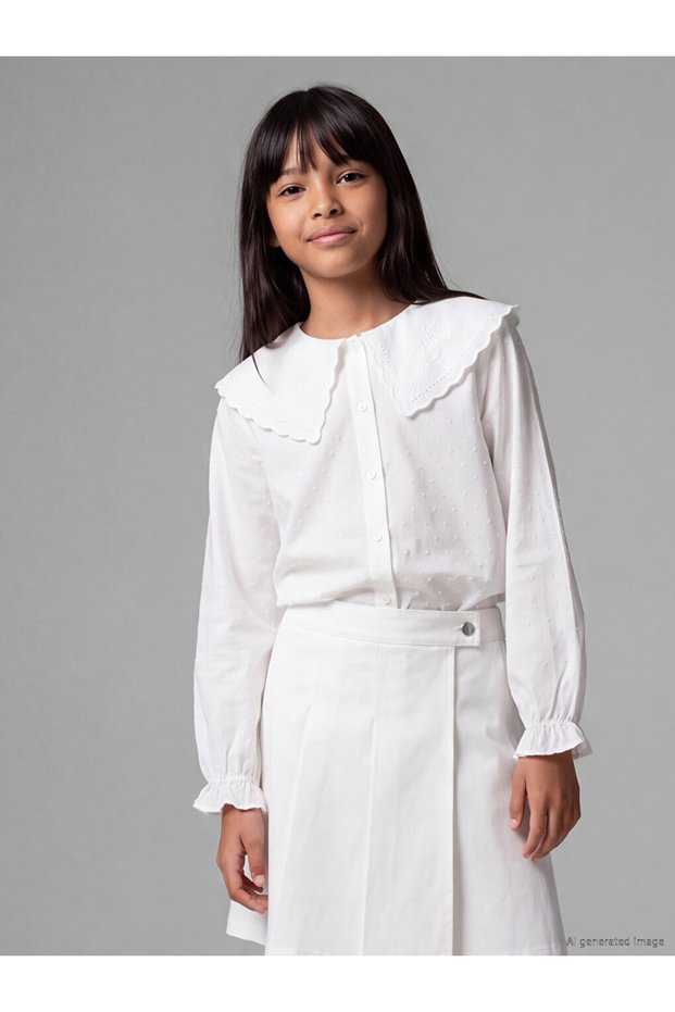 I Embroidered Girls' Shirt from Freezen Store