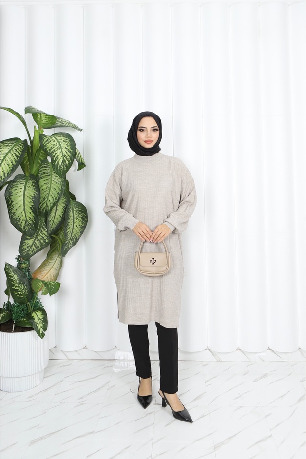 Nopen Fitted Knitting Tunic