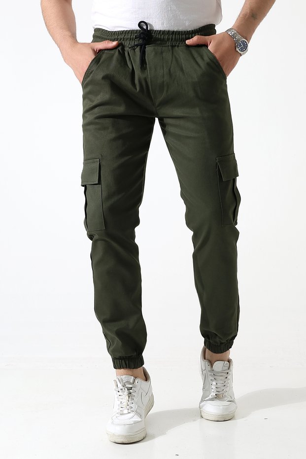 Japanese Style Jogger Fabric Trousers with Elasticated Cuffs 2027 Yk1