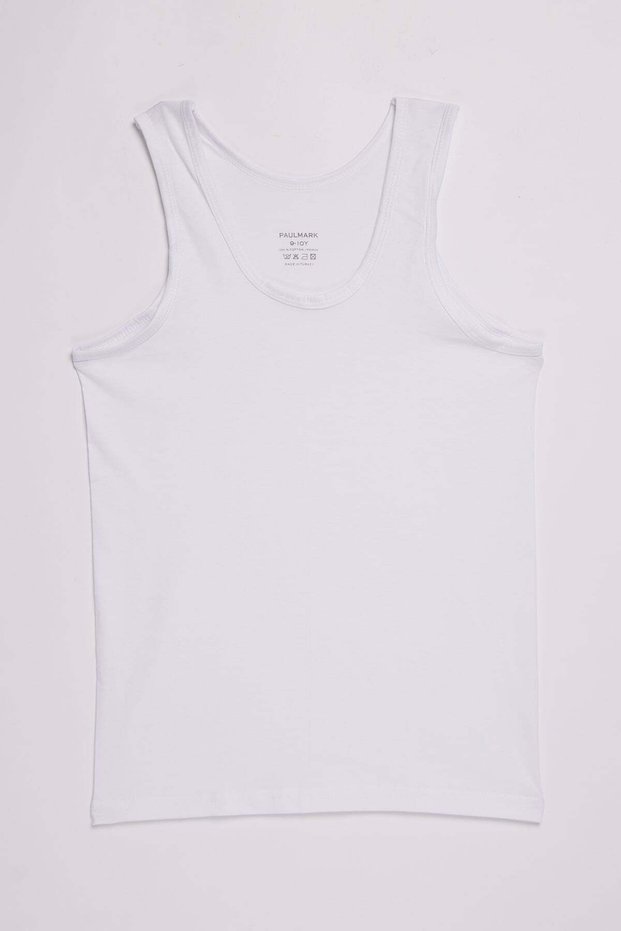 Boy's 3-Piece Solid Color Undershirt
