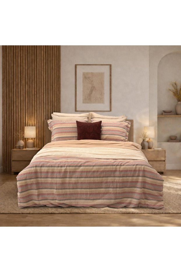 Mood Comfort Alva Duvet Cover Set Double 4Y D, Multi