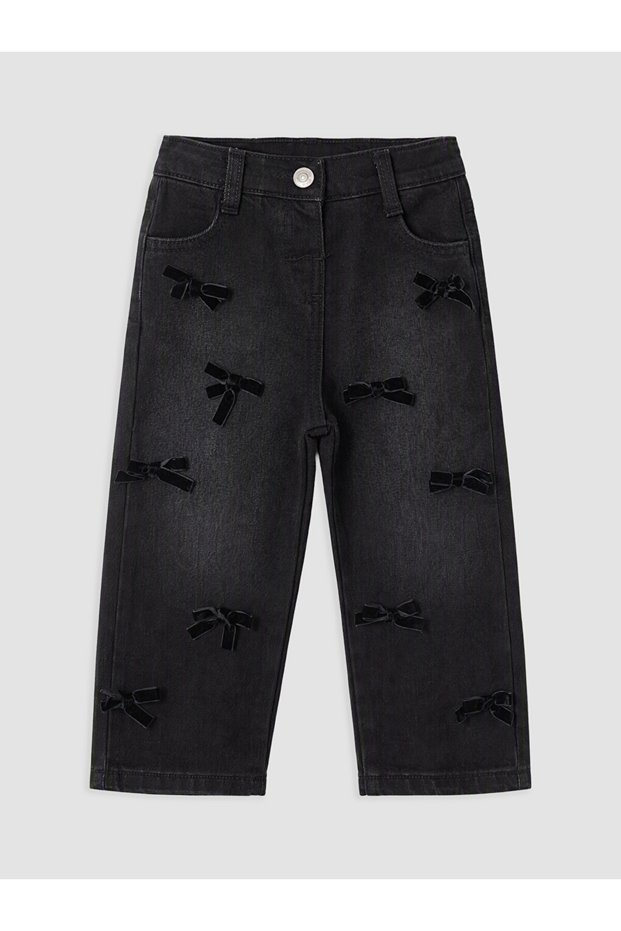 Esvab • Modern & Distinctive Bow-Tie Girls' Jean Pants