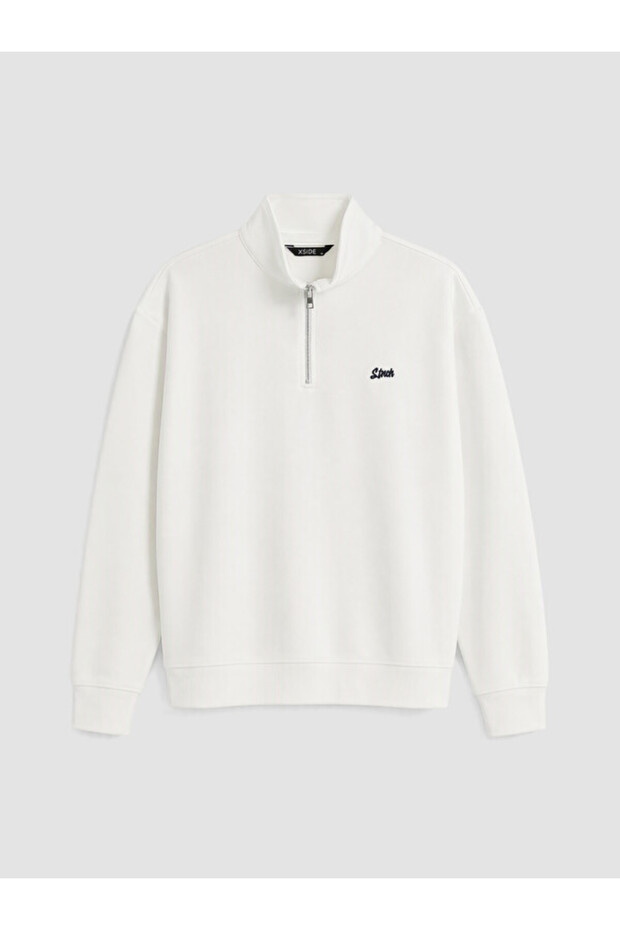 Timeless Clothing & Timeless Choices Stand Collar Embroidered Men's Sweatshirt