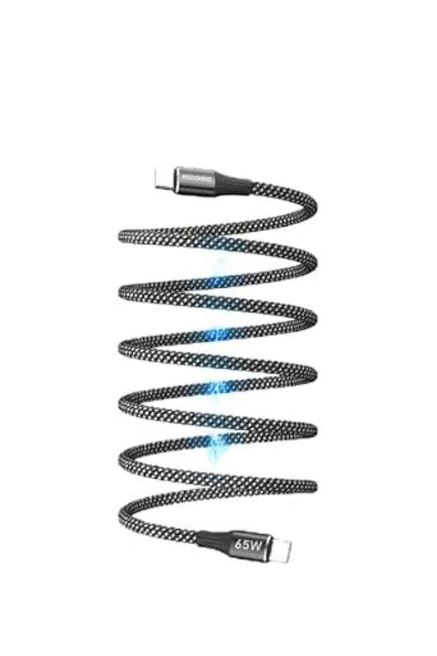 USB C to USB C Cable - 65W – 3M Length - Magnetic - Supports Fast Charging - Data cable type C - Eas