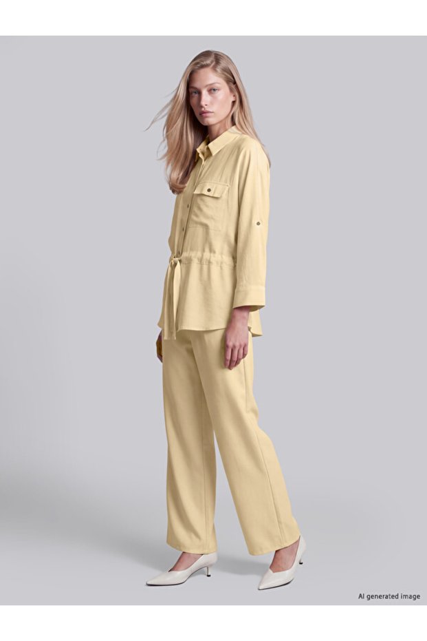 Timeless Clothing & Timeless Choices Women's Wide Leg Pants with Drawstring Waist