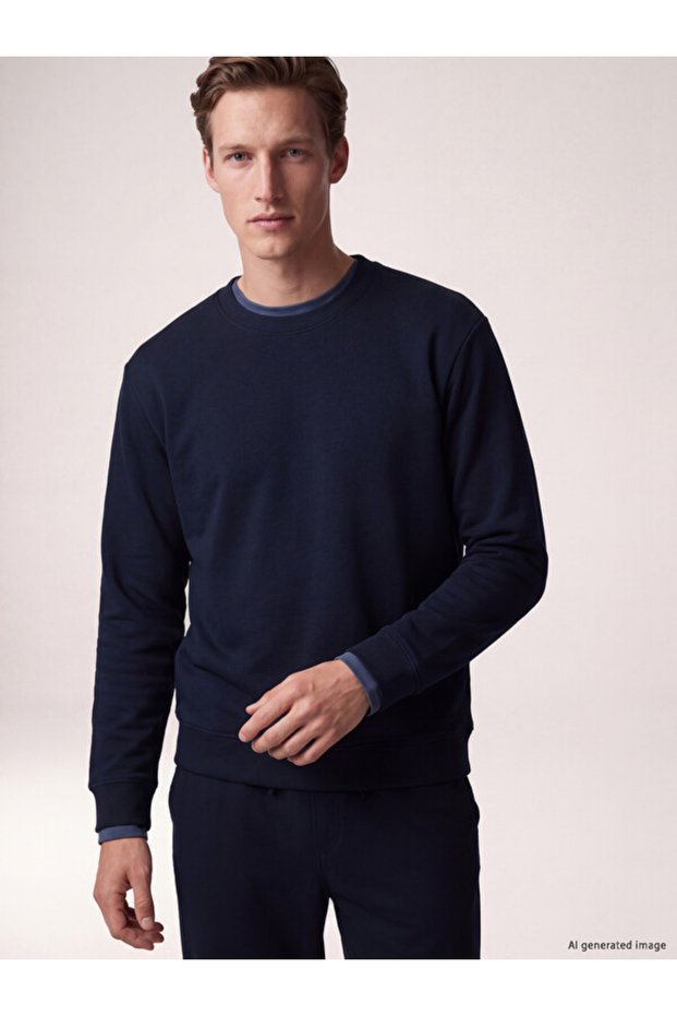 Rmz Gi̇yi̇m Farkiyla Zero Roba Collar Men's Sweatshirt