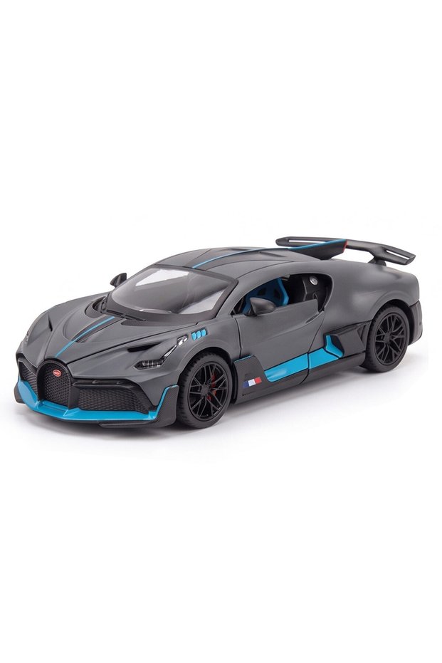1:24 Bugatti Sport Gray Car with Sound and Light 20cm. | 3+ Years Old | 1 Piece | Fine Motor Skill