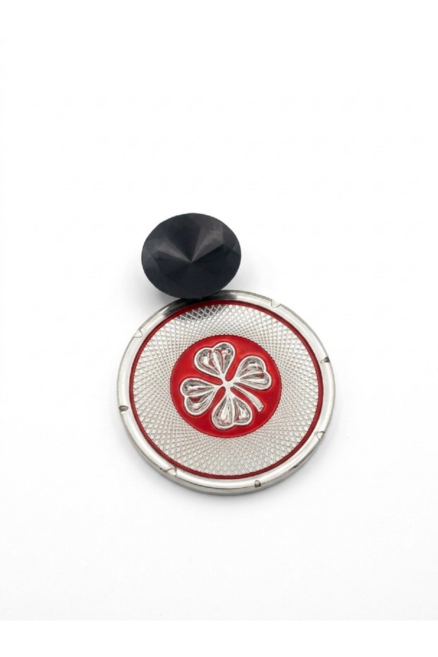 Indispensable Picture Holder for Labelers Red Clover Silver Design Internal Adhesive Picture Holder