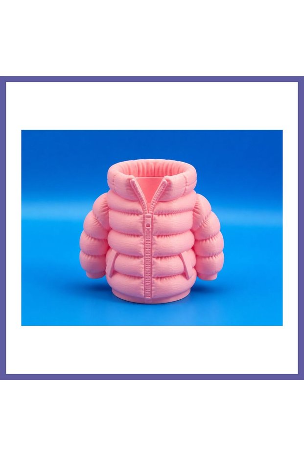 3D Printing Inflatable Coat Pen Holder - Desktop Organizer-Pink Nida