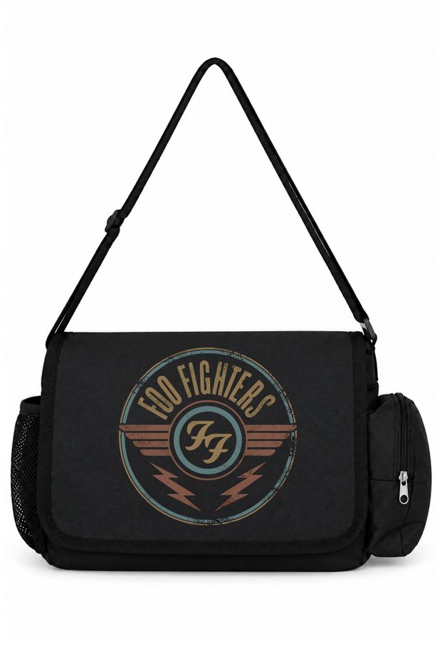 Foo Fighters Rock Metal Music Band Printed School, Sports, Office Multi-Purpose Messenger Bag