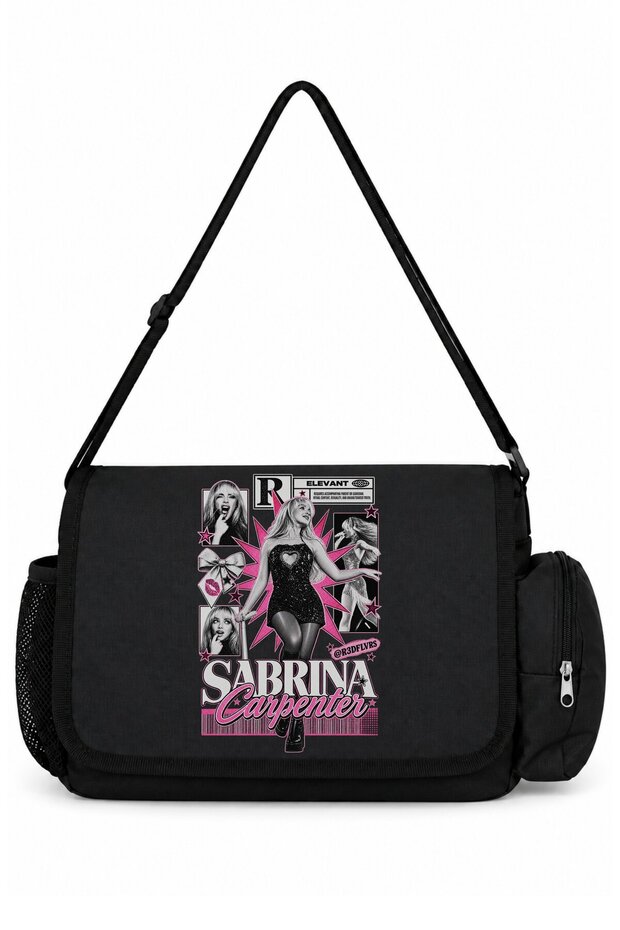 Sabrina Carpenter Singer Printed School, Sports, Office Multi-Purpose Messenger Bag