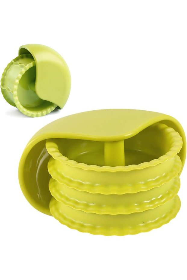 Pastry Wheel Cutter and Dough Roller,2 Pieces,Green
