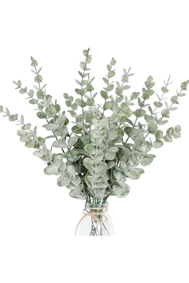 20 Pcs Artificial Eucalyptus Stems,16 Inch Faux Greenery Branches for Wedding Centerpieces and Home Decor