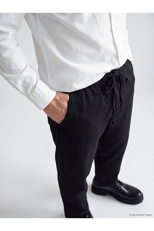 Relax Fit Men's Poplin Trousers for Style Enthusiasts from Uzg Store