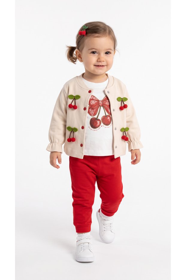 Kiraz Triple Baby Girl Set
