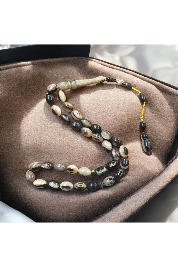Aries Horn Barley Cut 8X12 mm Signed Model Prayer Beads