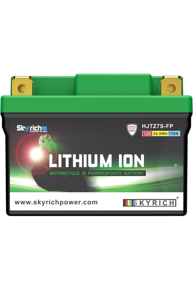 HJTZ7S-FP 12V 7Ah LiFePO4 Lithium Motorcycle Starter Battery