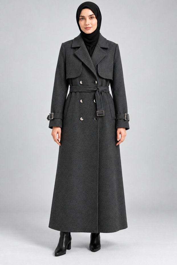 New Season Medium Thickness Stylish Design Premium Full-Length Long Trench Coat